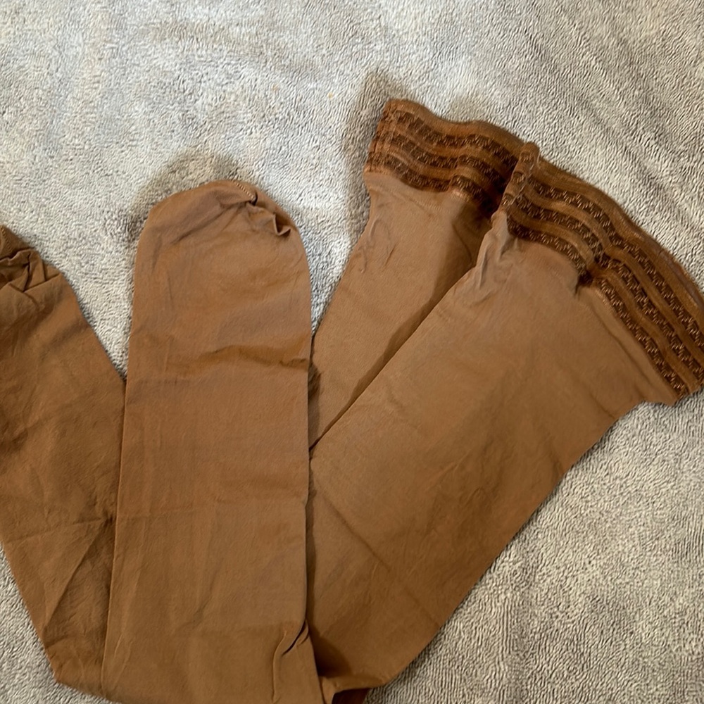 Tan thigh highs